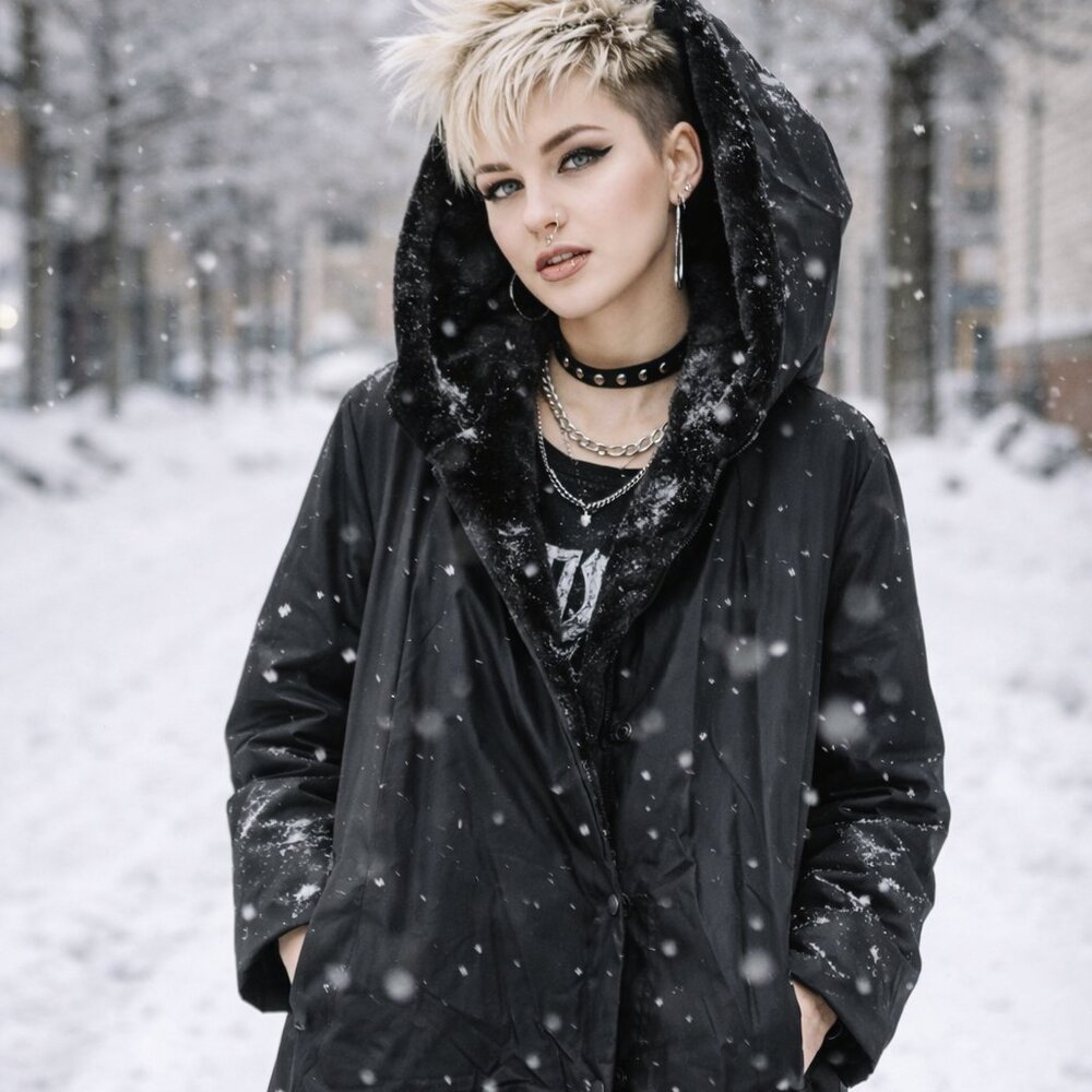 Faux Fur Lined Super Warm Oversized Winter Coat